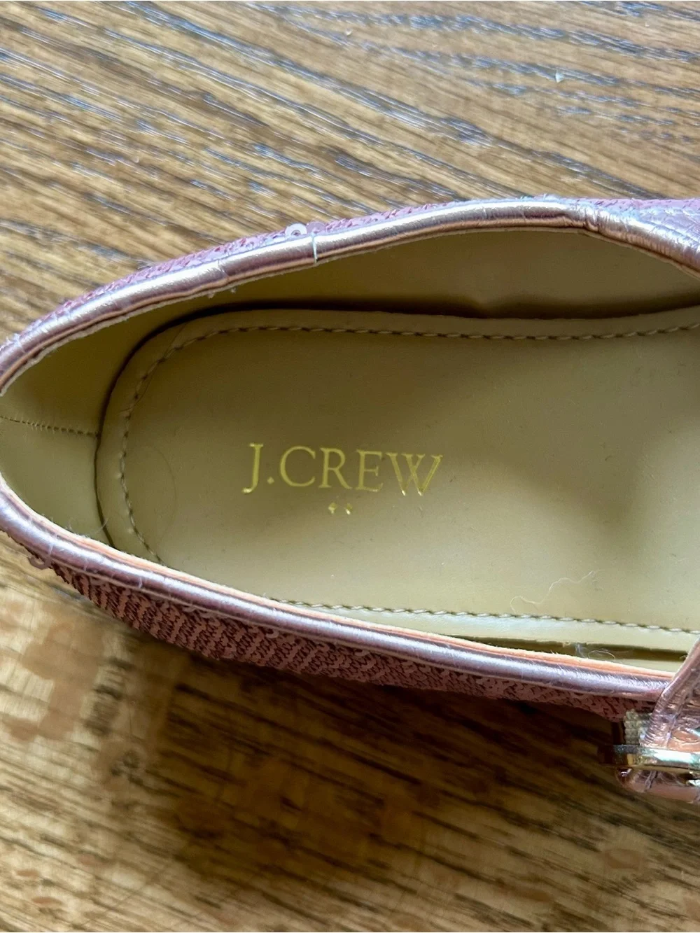 J. Crew Factory Girls' Rose Pink Sequin Mary Jane Shoes